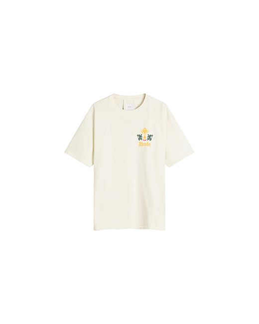 Rhude Black Tabaco T-Shirt Rhss25Tt09012 0241" for men