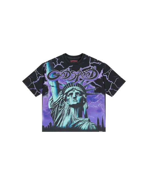 GODSPEED NEW YORK Blue Voltage T-Shirt "Grape" Gs306" for men