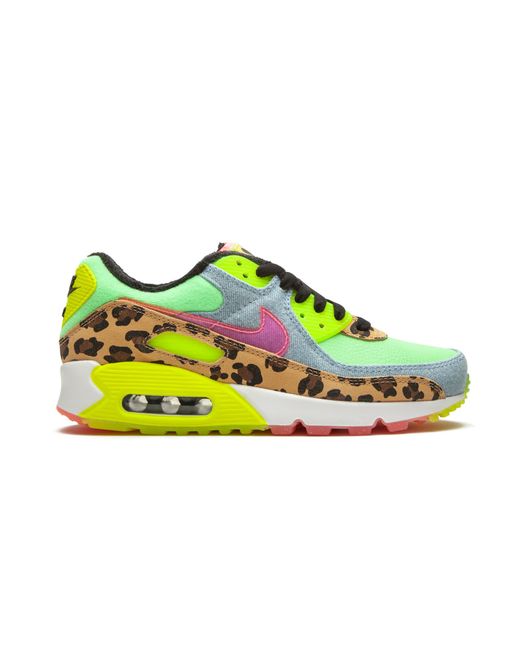 Nike Black Air Max 90 Lx "Denim Leopard Print" Cw3499 300"