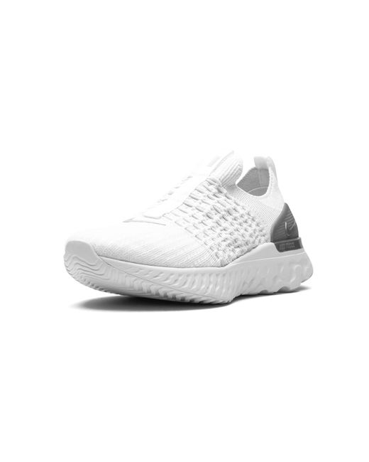 Nike Black React Phantom Run Fk 2 "Pure Platinum" Cj0280 100"