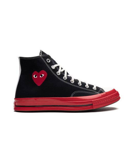 Converse Black Cdg X Chuck Taylor 70 Hi "Comme Des Garcons Play" A01793C" for men