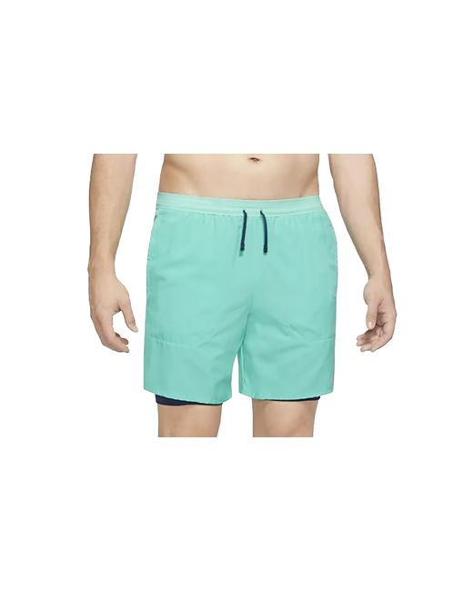 Nike Green Dri-Fit Stride 7" Brief-Lined Running Shorts "Light" Dm4759 369" for men