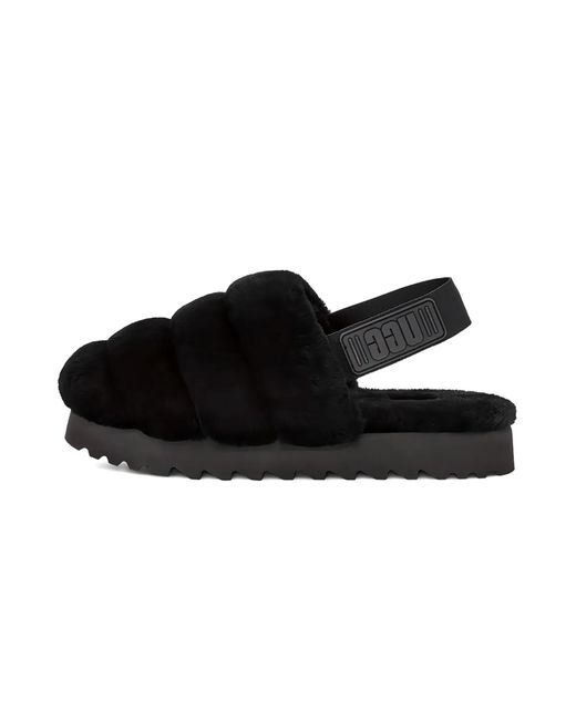 Ugg Black Super Fluff Slipper 1121751 Blk"