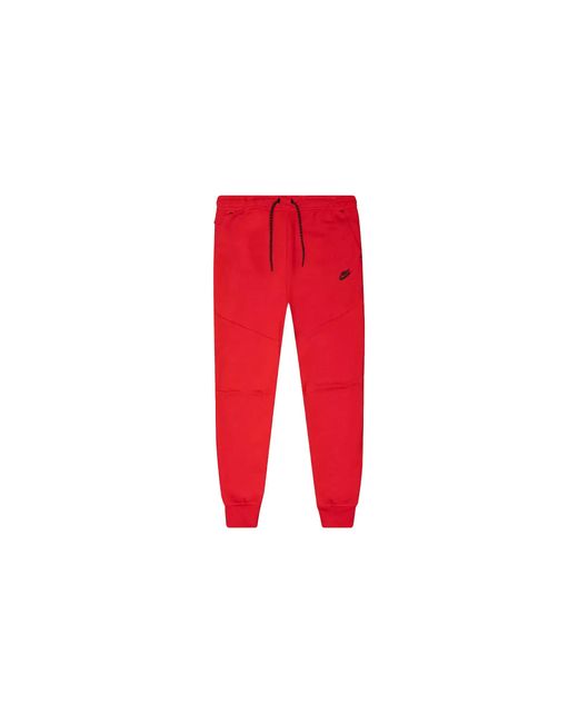 Nike Red Sportswear Tech Fleece Joggers "University" Cu4495 657" for men