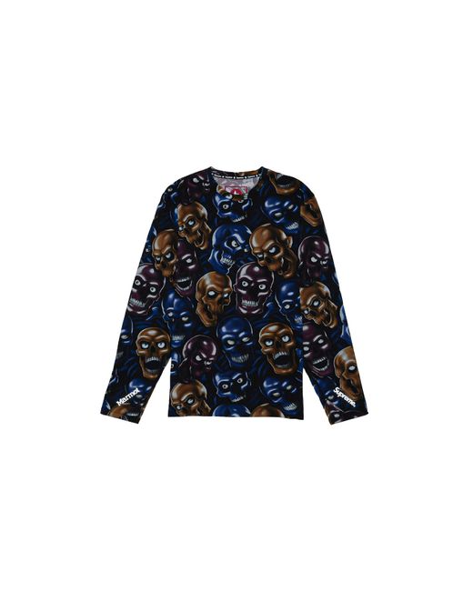 Supreme Black Marmot Base Layer Long Sleeve T-Shirt "Fw25