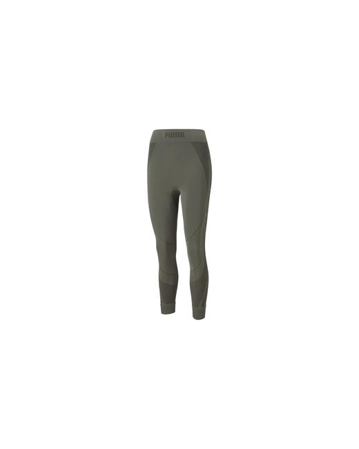 PUMA Black Evostripe Evoknit 7/8 Tights "Grape Leaf" 589159 44"