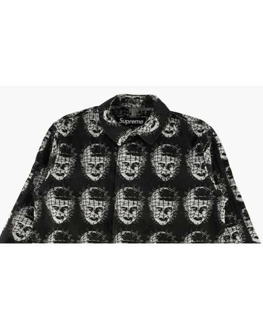 Supreme Black Hellraiser Jacquard Denim Tren "ss 18" for men