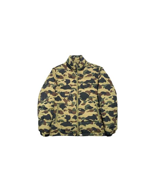 A Bathing Ape Green 1St Camo Down Jacket "Camo" B1Cdjg" for men
