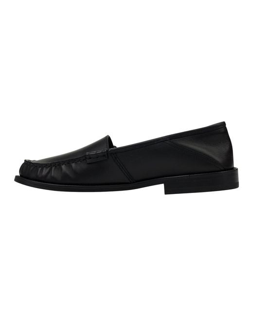 Rhude Black Gathered Slip On Loafers Rhss22Fo14040377" for men