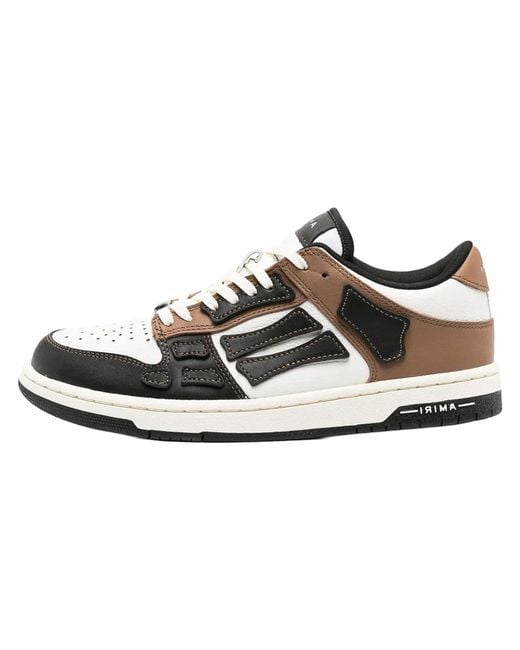 Amiri Black Skeletoneton Low Top Ps24Mfs004 088" for men