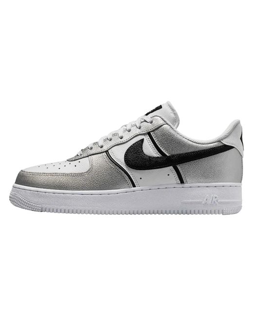 Nike Black Air Force 1 '07 Lv8 "Metallic" Im5752 001" for men