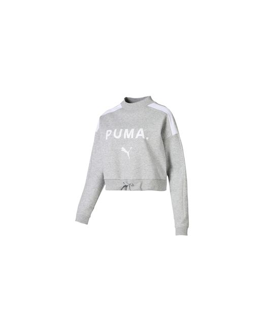 PUMA Black Chase Sweater "Light Heather" 578009 04"