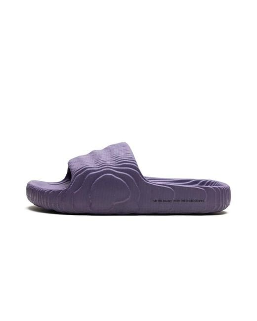 Adidas Blue Adilette 22 Slides Shoes for men