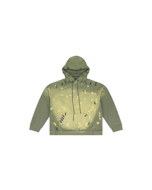Who Decides War Green Overdyed Hardware Hoodie "Sage" 1110410011Ss24" for men