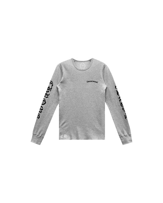 Chrome Hearts Black Scroll Thermal Long Sleeve Chrm0522" for men