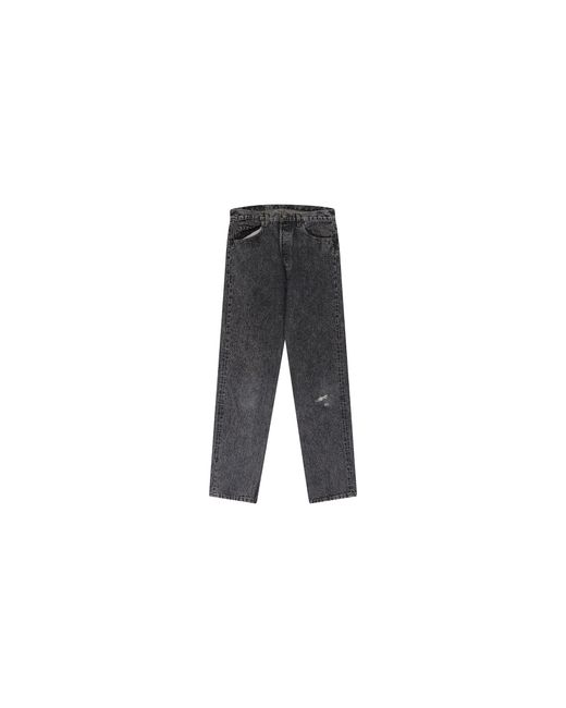 Levi's Black 501 Tapered Denim Jeans Lvi Mjns 0005" for men