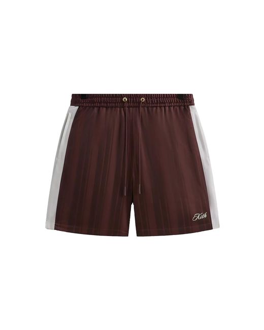 Kith Black Pinstripe Tricot Active Shorts "Magma" Khm060697 601" for men