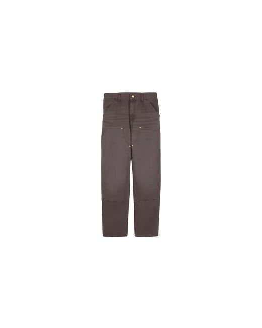 Carhartt Black Double Knee Pants Grind Wash" I034796 3Is4O" for men