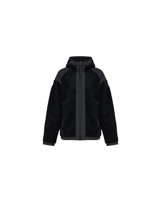 Canada Goose Black Alberni Reversible Fleece Bomber Jacket 7067M 9381" for men