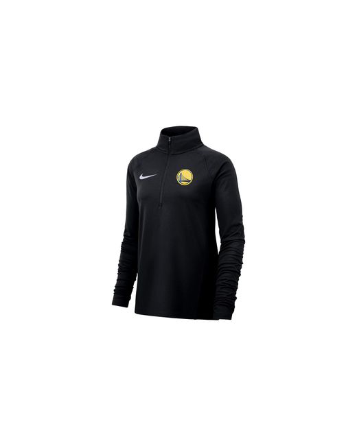 Nike Black Nba Golden State Warriors Half-Zip Jacket 941590 010" for men
