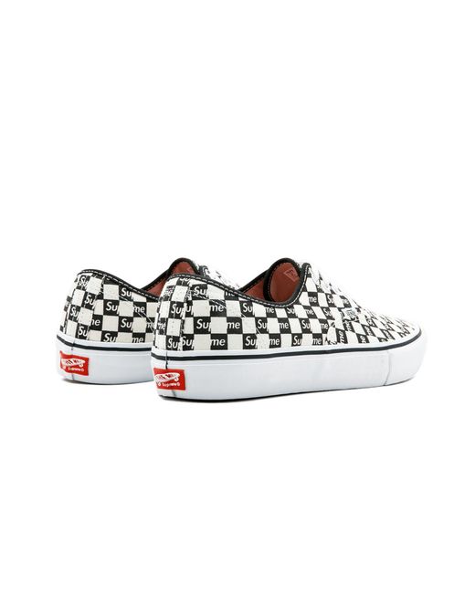 Vans Black Authentic Pro "Checkered" Vn000Q0Djlw" for men