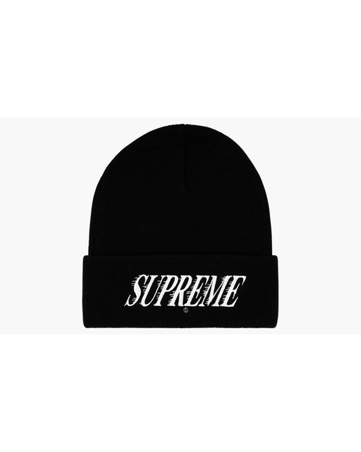 Supreme Black Crossover Beanie "ss 20"