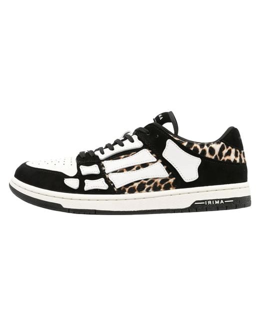 Amiri Black Leopard Skeletoneton Low Top Amfosr1057 001" for men