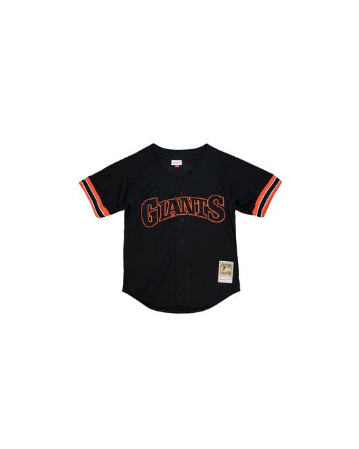 Mitchell & Ness Black Authentic Bp Jersey "Mlb Giants 1993 Will Clark" Abbf3101 Sfg93Wclblck" for men
