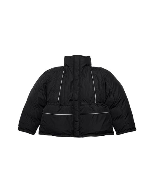 Balenciaga Black Wrap Mat Nylon Parka 00060 10006Bwmnpb Blac" for men