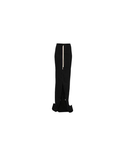 Moncler Black Rick Owens Knitted Adjustable Skirt Mon41"