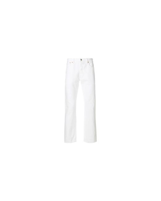 Levi's Black Shrink-To-Fit Straight Fit Jeans "Optic" 00501 0651" for men