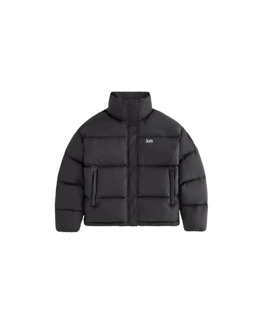 Kith Black Wynne Cropped Nylon Puffer Jacket Khw010066 012"