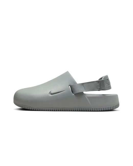 Nike Black Calm Mule "light Smoke Grey" Shoes