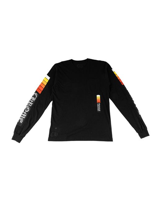 Chrome Hearts Black Boost Long-Sleeve T-Shirt Chrm1445" for men
