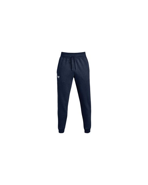 Under Armour Black Hustle Fleece Joggers "Midnight Light Heather 1317455 411" for men