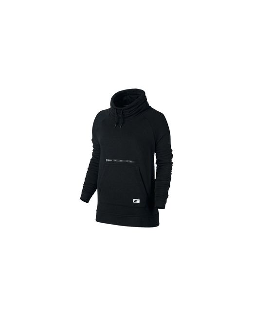 Nike Black Sportswear Modern Funnel Neck Sweatshirt 803599 010"