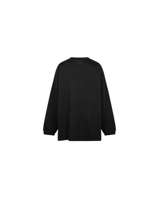 Fear Of God Black Essentials Core L/S Tee "Jet" 125Bt232010F" for men