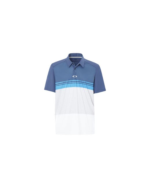 Oakley Blue Color Block Take Polo Shirt "Ensign" 434039 64W" for men