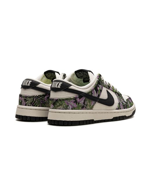 Nike Black Dunk Low "floral Tapestry" Shoes