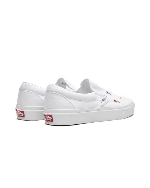 Vans White Slip On "Garden Party" Vn0A5Jlxw00" for men