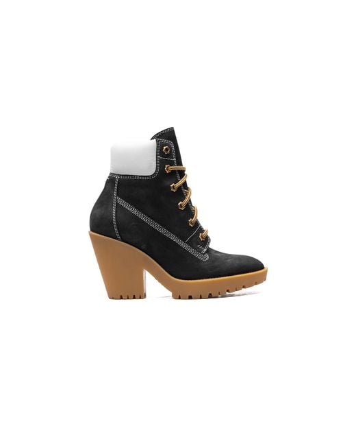 Maison Margiela Black Lace Up Suede Booties /Gum" S39Wu0062 Sy0183 965"
