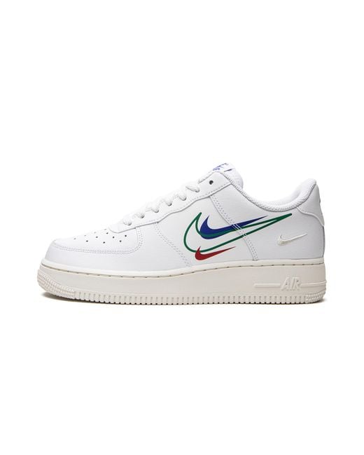 Nike Black Air Force One "Multi-Swoosh" Dm9096 101" for men