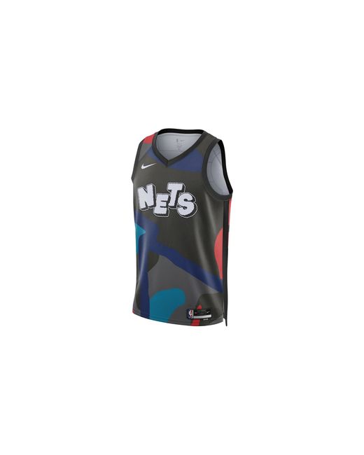Nike Black Nba Brooklyn Nets 2023/24 City Edition Swingman Jersey Dx8524 010" for men