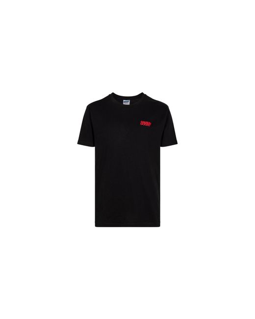 Stadium Goods Black Stacked Embroidery Logo T-Shirt - Sgs0519"