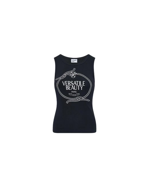 VAQUERA Black Versatile Beauty Tank Top Vaq11T025" for men