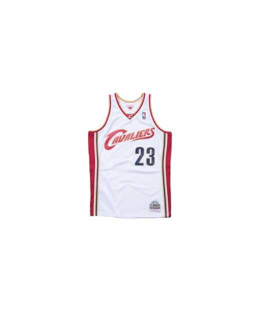 Mitchell & Ness Black Swingman Jersey "Nba Cleveland Cavaliers 03 Lebron James" Smjycp19209 Ccawhit03Lja" for men