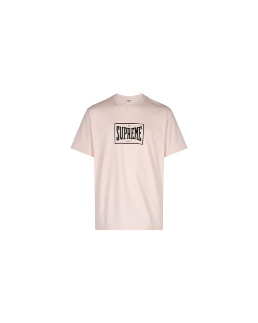 Supreme Black Warm Up T-Shirt "Pale"