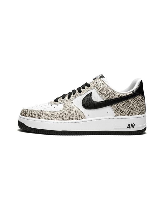 Nike Black Air Force 1 Low Retro "Cocoa Snake 2018" 845053 104" for men