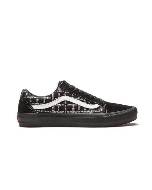 Vans Black Old Skool Pro "Supreme Grid" Vn0A45Jc2Yw" for men