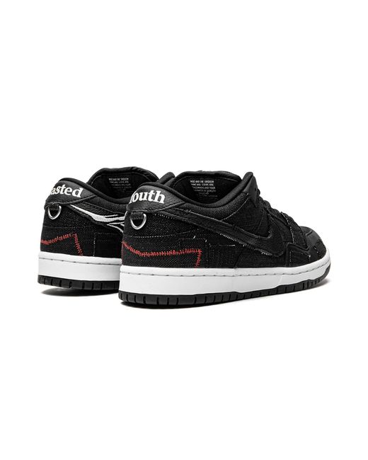Nike Black Sb Dunk Low "Wasted Youth for men